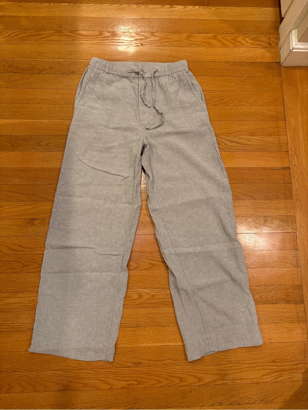 COS Men’s Wide Leg Linen Blend Pants